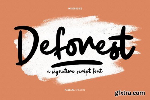 Deforest Handwritten Script Font