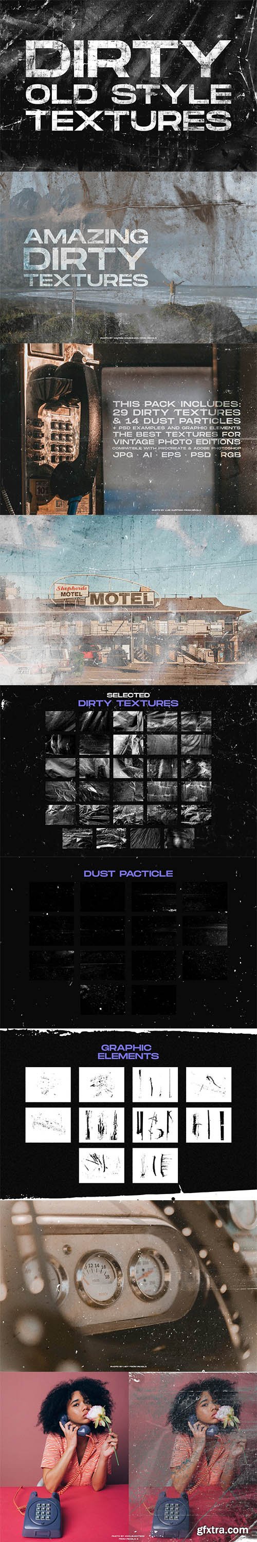 CreativeMarket - Dirty Old Style Textures 6447904