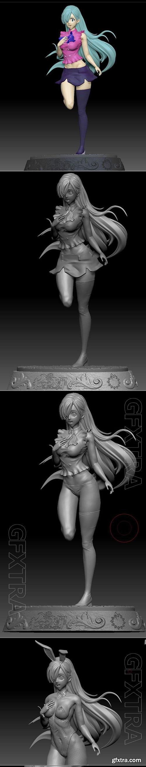 3D Print Models Elizabeth Liones (Seven Deadly Sins)