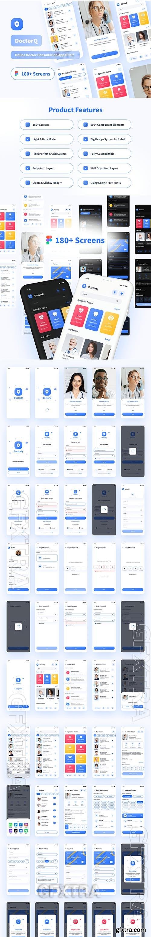 DoctorQ - Online Doctor Consultation App UI Kit