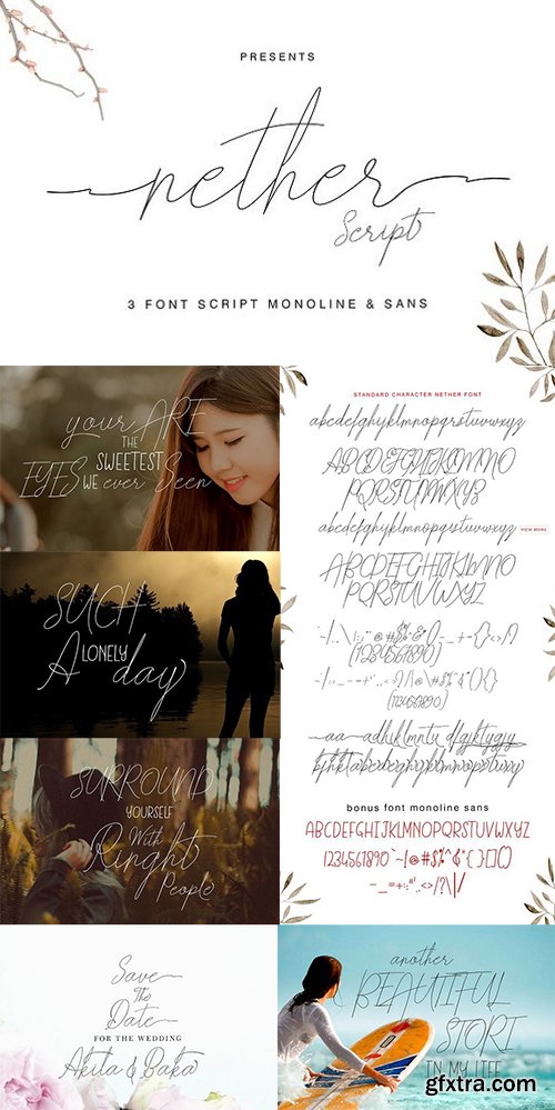 Nether Script Fonts