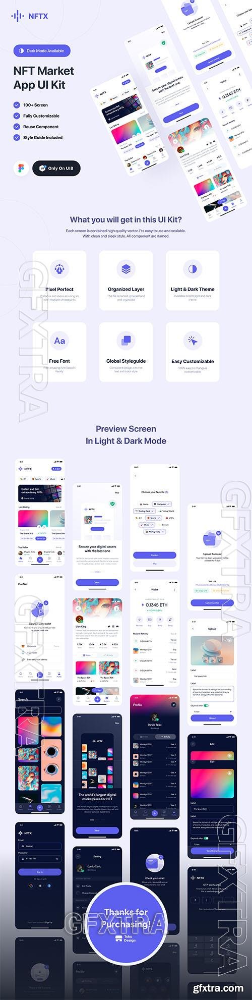 NFTX - NFT Market App UI Kit