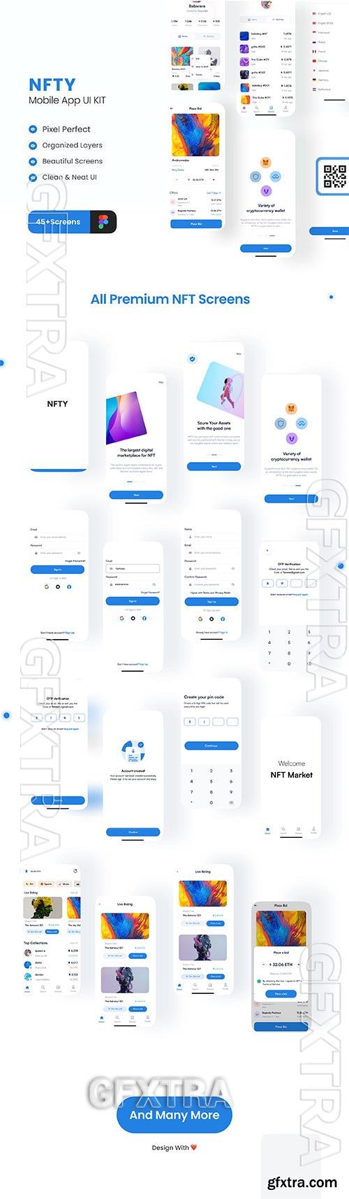 NFTY - NFT Market App UI KIT