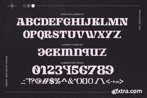 Papeda - Serif Display Typeface