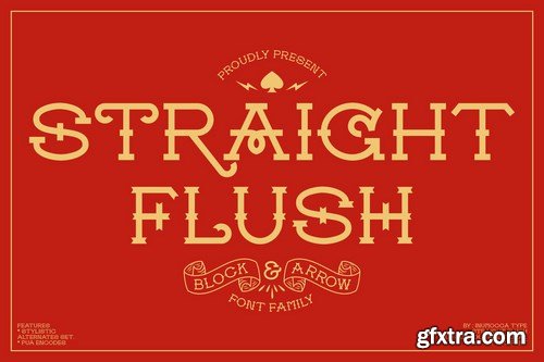 Straight Flush Font