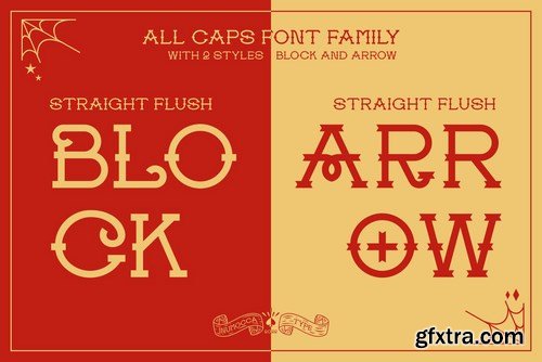 Straight Flush Font