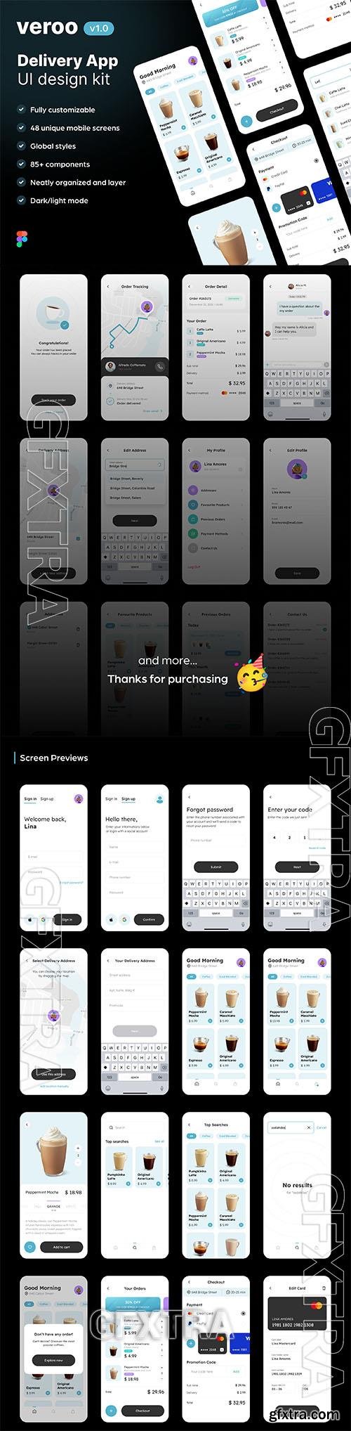 Veroo Delivery App UI Kit