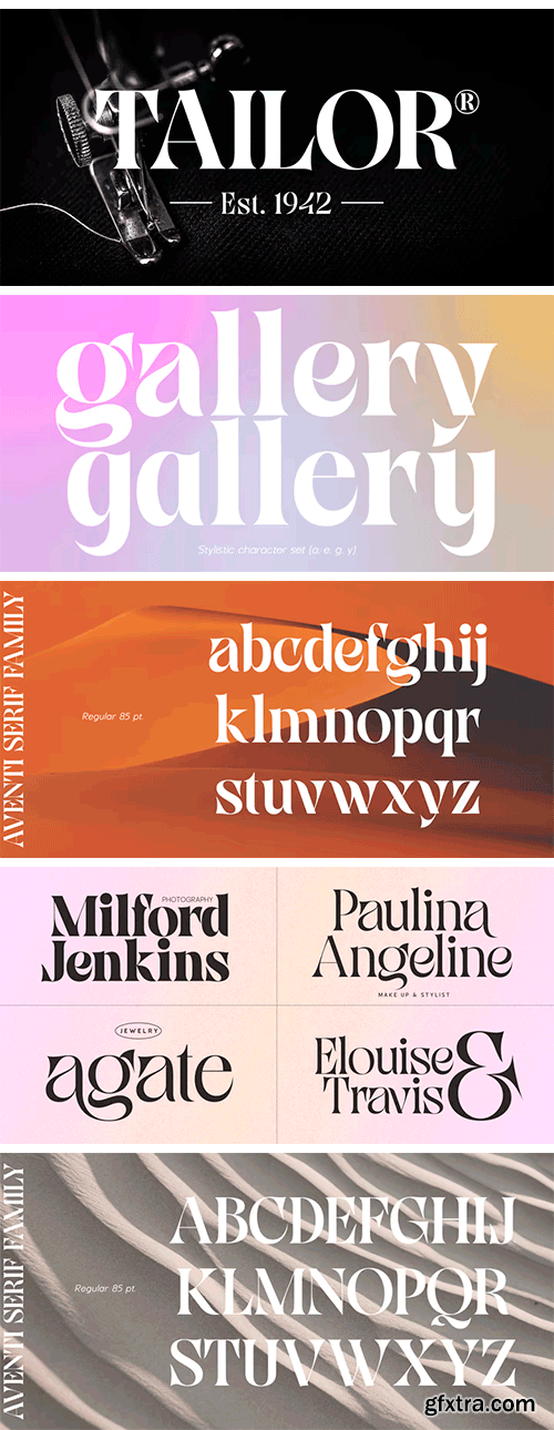 Aventi Font Family