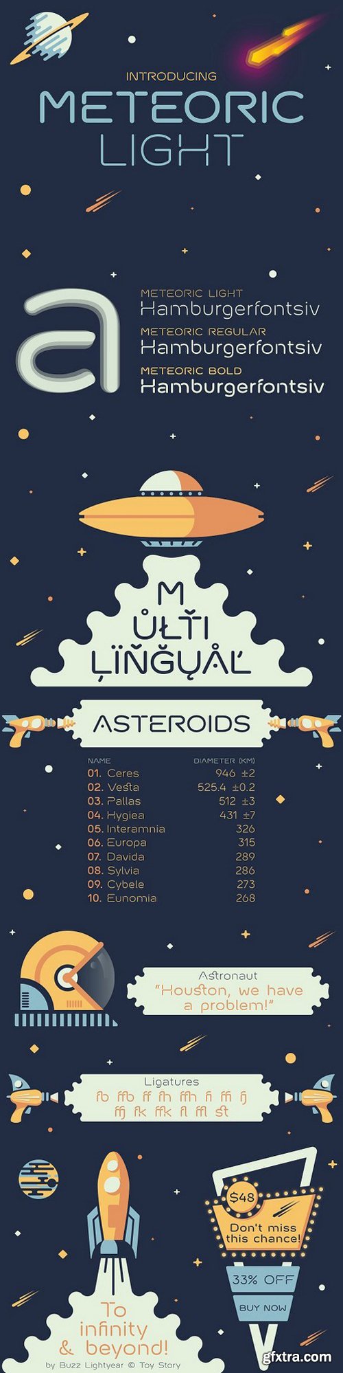 Meteoric Light Font