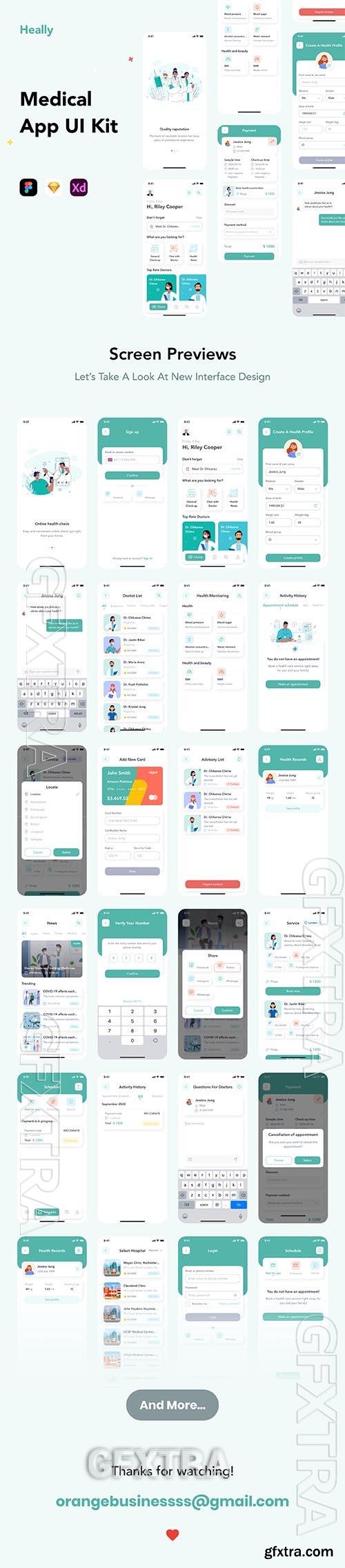 Heally - Medical App UI Kit