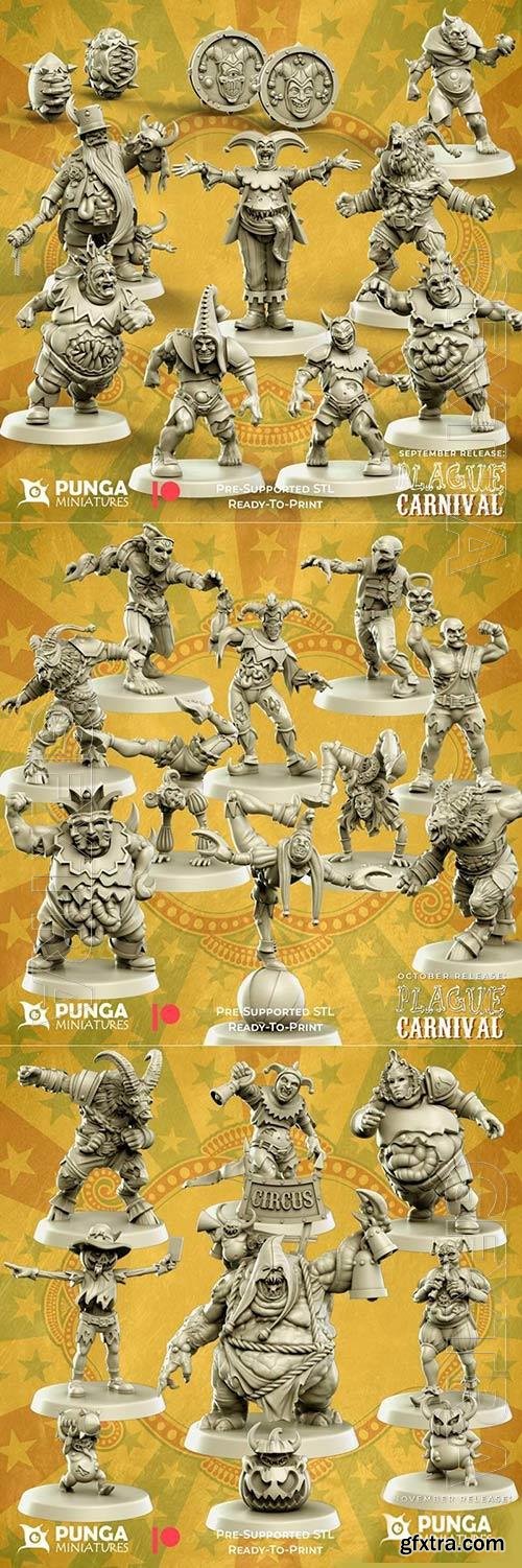 3D Print Models Punga Miniatures - Plague Carnival part 1-3