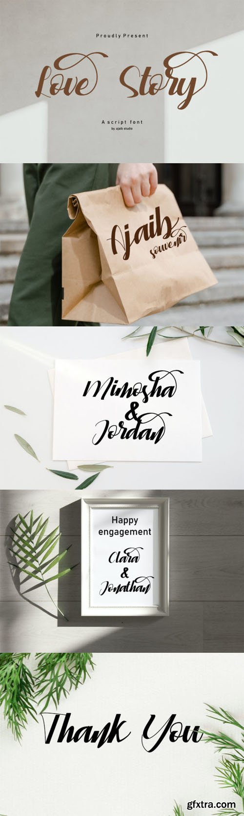 Love Story - Script Font