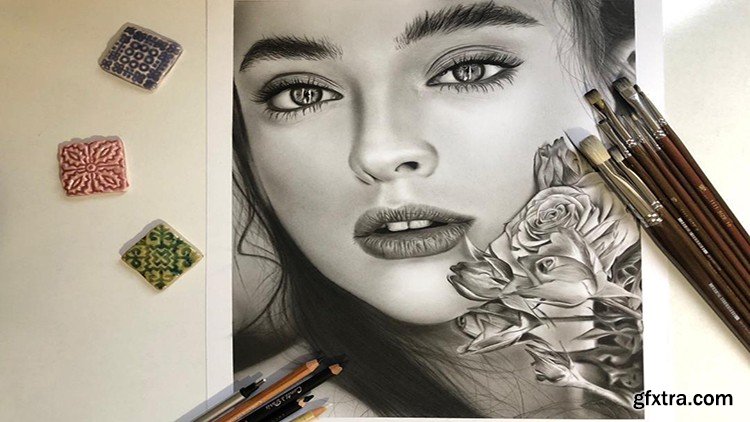 The Ultimate Realistic Portrait Drawing With Charcoal Pencil GFxtra