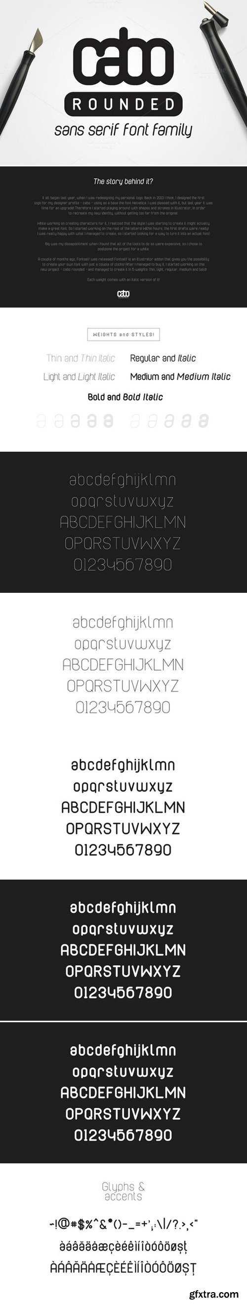 Cabo Rounded Font Family