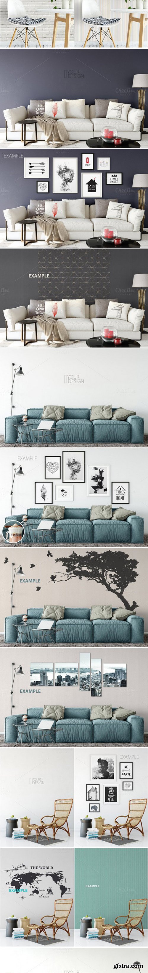 Wall Mockup - Bundle Vol. 1