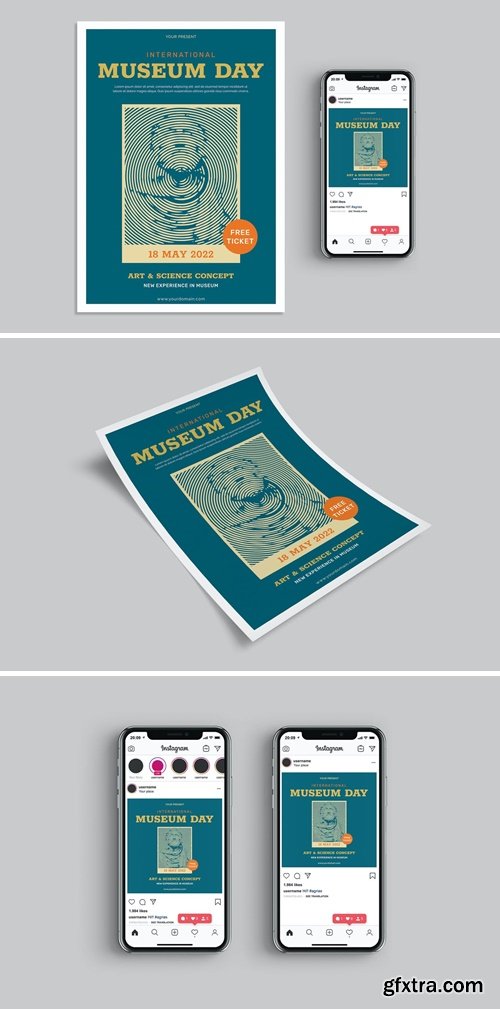 International Museum Day - Flyer Template Set