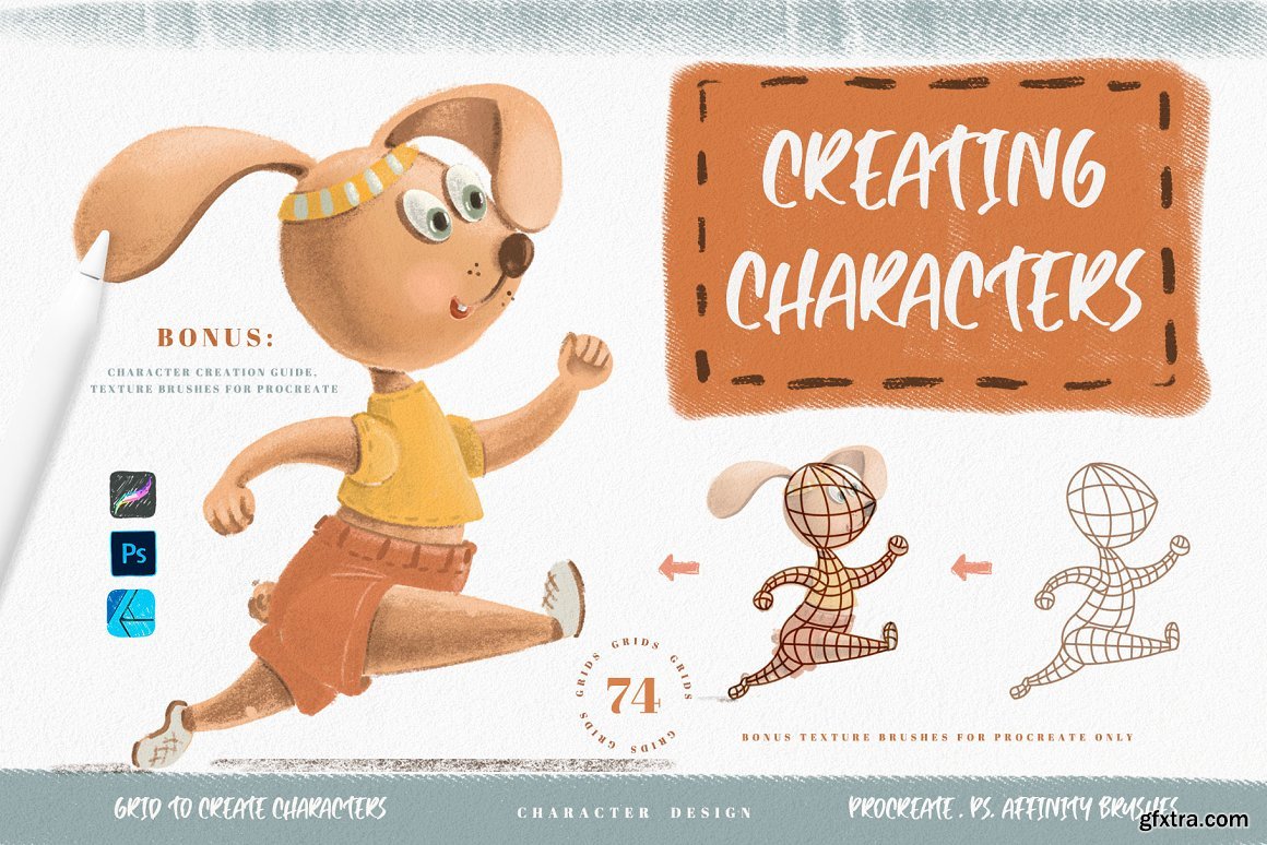 CreativeMarket - Grids for Creating Cute Characters 4872093 » GFxtra