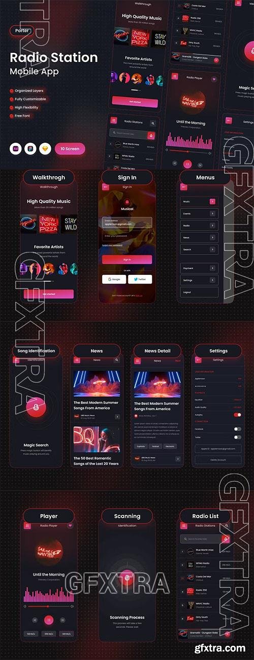 Porter - Radio Station Mobile App GHGYQCG