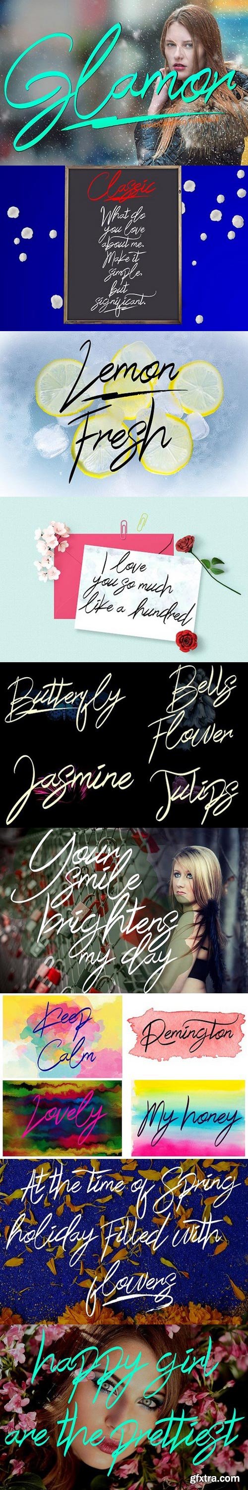 Glamor Script Font