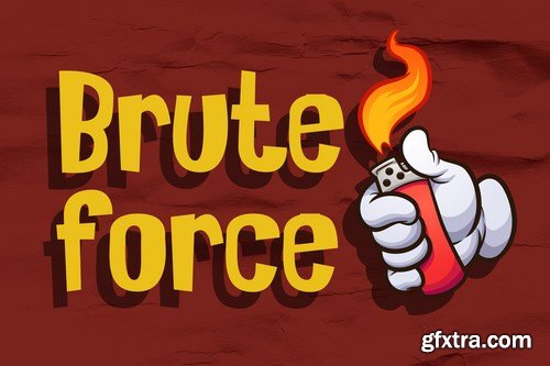 Bruteforce - Comic Display Font