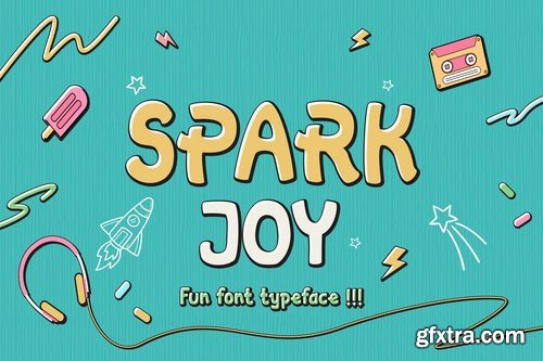 Spark Joy - Comic Display Font