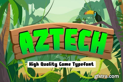 Aztech - Ethnic Gaming Font
