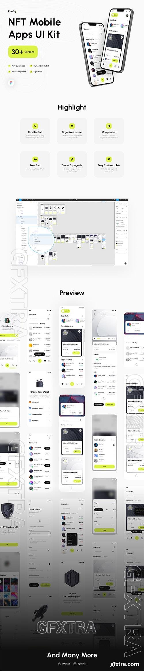 Enefty - NFT Mobile Apps UI Kit