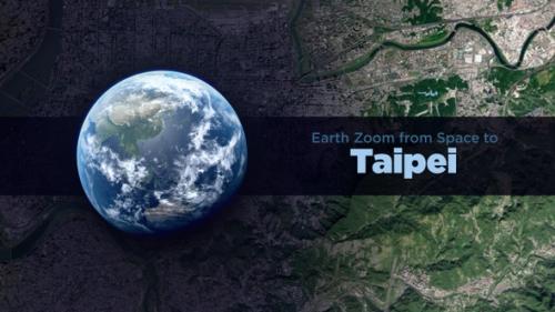 Videohive - Taipei (Taiwan) Earth Zoom to the City from Space - 37334576 - 37334576