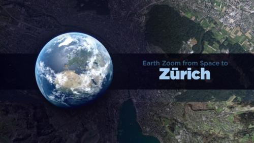 Videohive - Zürich (Switzerland) Earth Zoom to the City from Space - 37334580 - 37334580