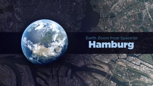 Videohive - Hamburg (Germany) Earth Zoom to the City from Space - 37334581 - 37334581