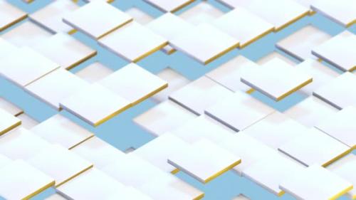 Videohive - White Tiles, Squares or Building Blocks in Subtle Natural Motion Seamless Loop - 37335647 - 37335647