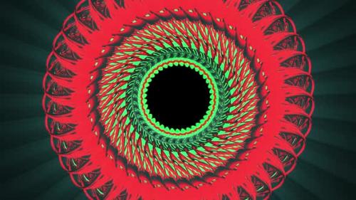 Videohive - 3d red glowing mandala moving - 37342298 - 37342298