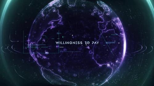 Videohive - Digital Data Particle Earth Willingness To Pay - 37247962 - 37247962