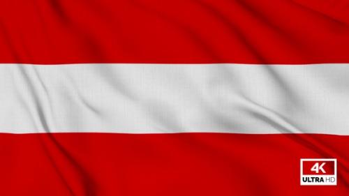 Videohive - Austria Flag Waving Slowly Looped - 37250059 - 37250059