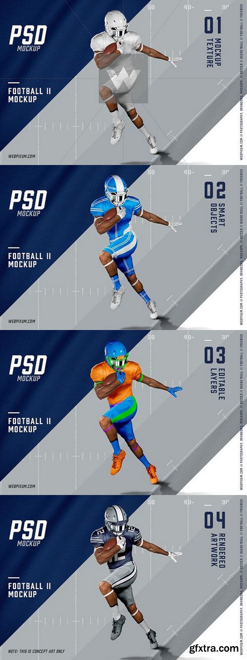 Football II Mockup Template