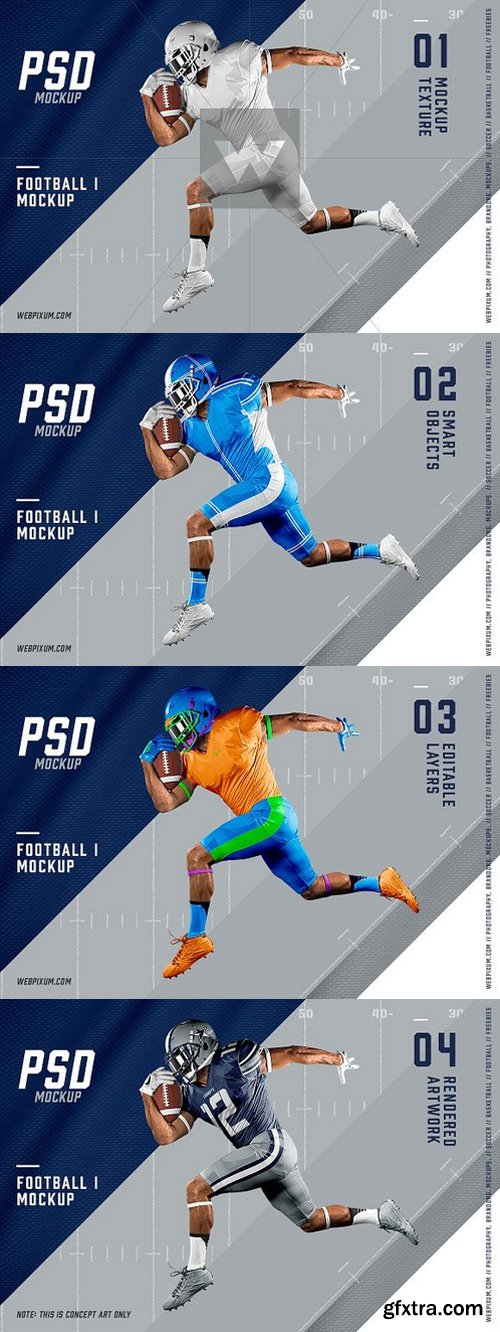 Football I Mockup Template