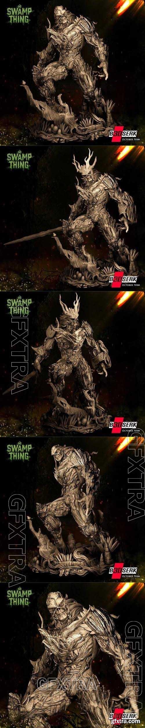 B3dserk - The Swamp Thing Statue 3D Printable