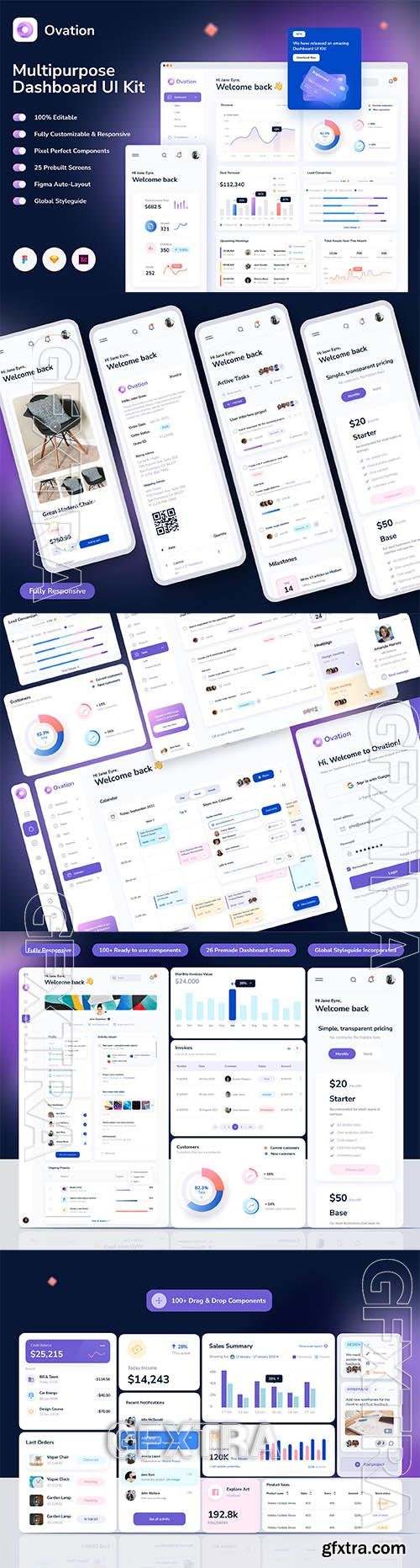 Ovation Premium Dashboard UI Kit