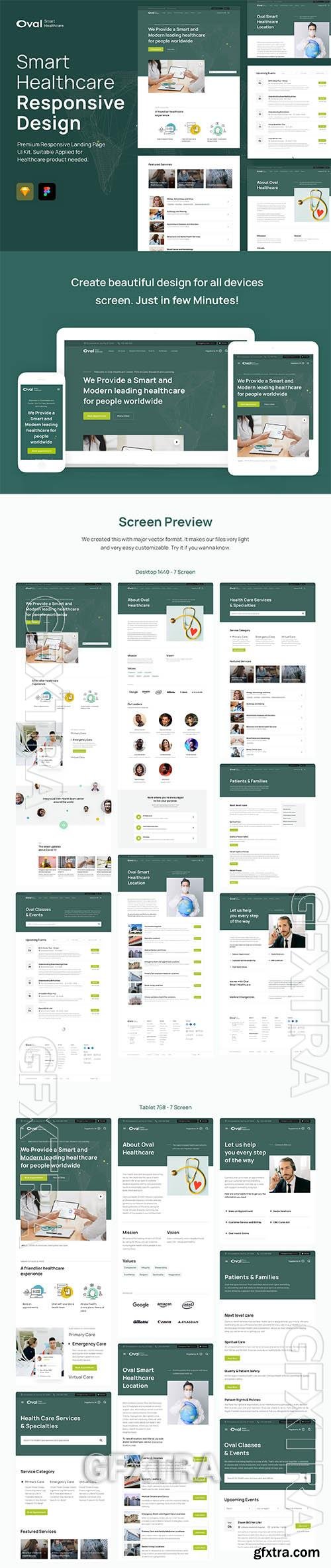 Oval: Healthcare Landing Page Template