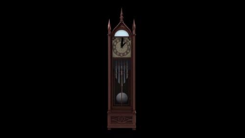 Videohive - Old Clock Transparent Loop - 37327213 - 37327213