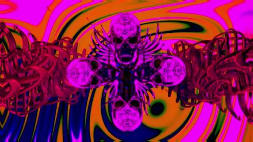 Videohive - Spider And Skull Psychedelic Trip III - 37327214 - 37327214