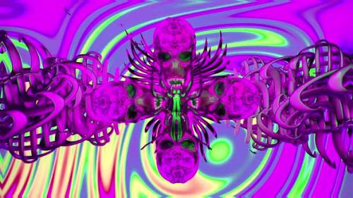 Videohive - Spider And Skull Psychedelic Trip IV - 37327215 - 37327215