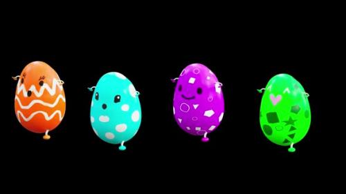 Videohive - 63 Easter Day Eggs Dancing HD - 37333164 - 37333164