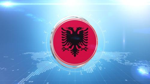 Videohive - Albania Flag Transition - 37341063 - 37341063