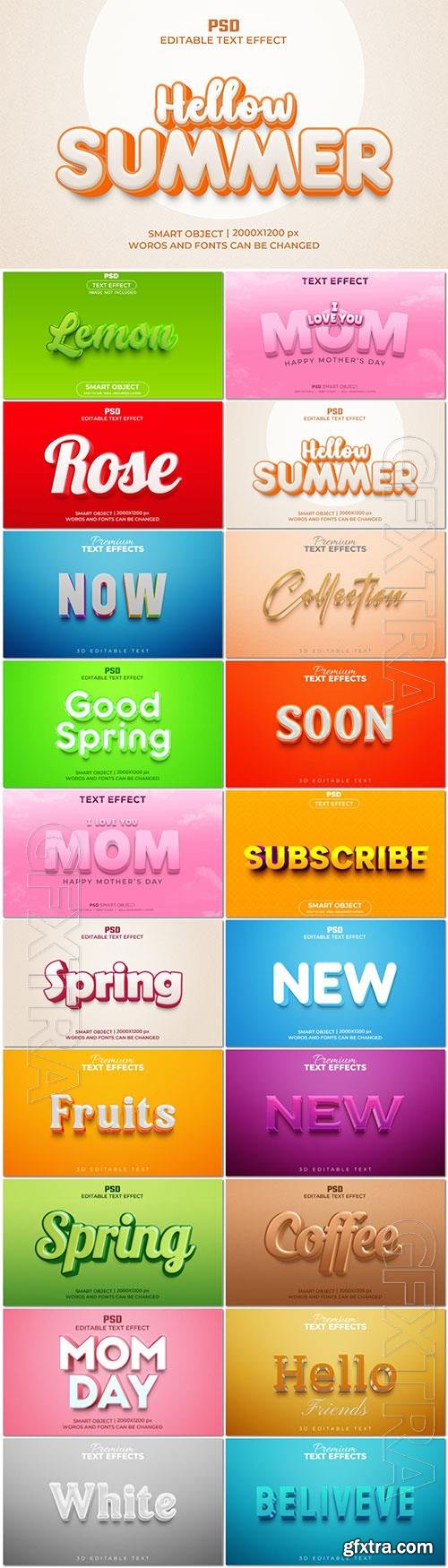 Psd text effect set vol 580