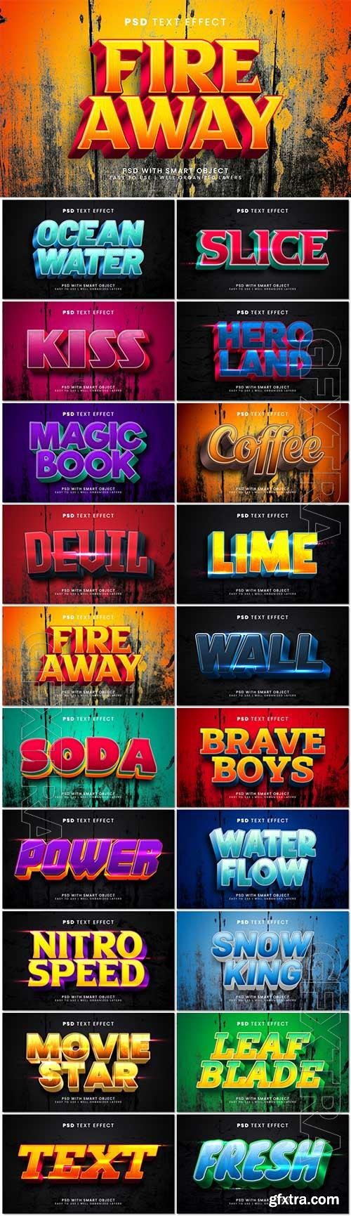 Psd text effect set vol 579