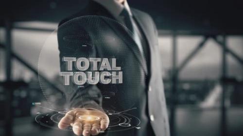 Videohive - Businessman with Total Touch Hologram Concept - 37243118 - 37243118