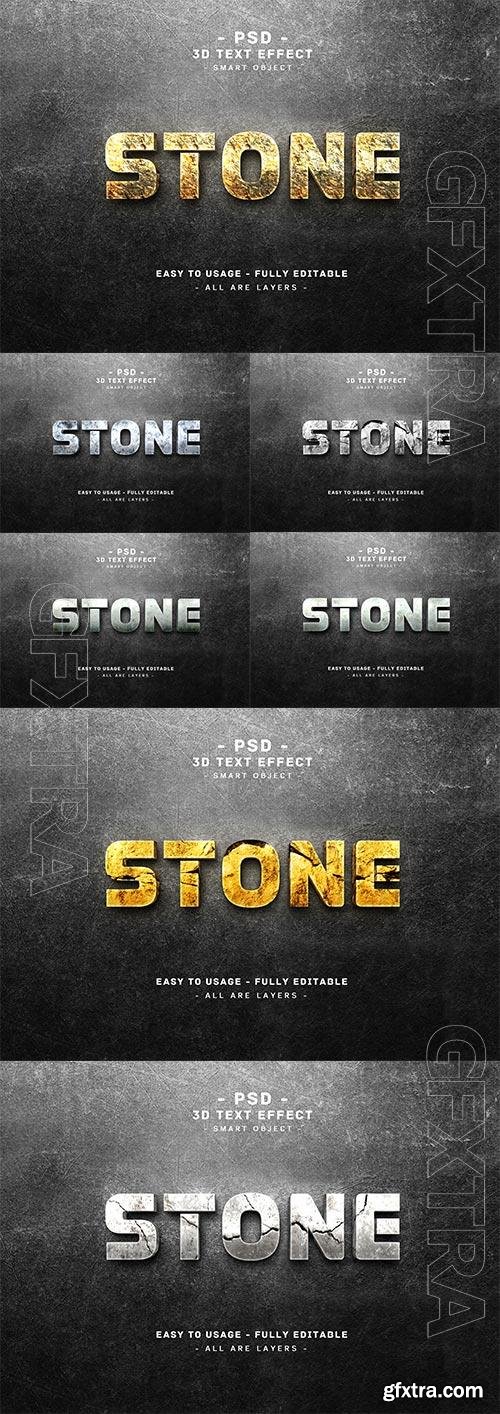 Stone Psd text effect set vol 582