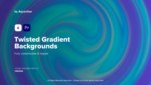 Videohive - Twisted Gradient Backgrounds l MOGRT for Premiere Pro - 37226283 - 37226283