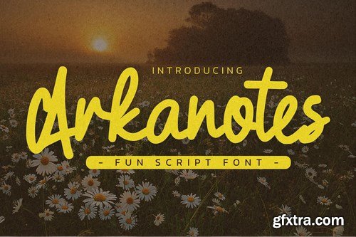 Arkanotes - Fun Script Font